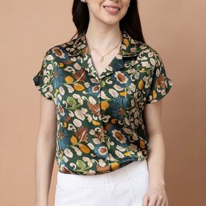 Floral Print Short Sleeve Shirt