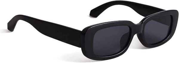 Dervin UV Protected Rectanglular Retro Driving Narrow Square Frame Sunglasses for Women