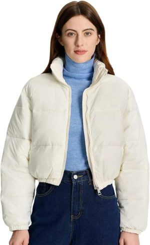 KOTTY Women Nylon Full Sleeve Solid Standard Length Puffer Jacket