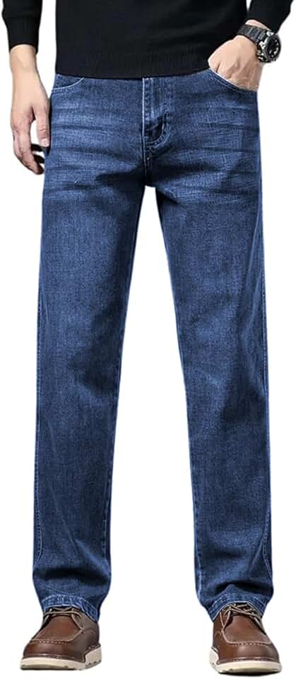 Ben Martin Men's Smart Fit Stretchable Jeans || Mid-Rise Denim Pants with Whisker Wash || Premium Casual We