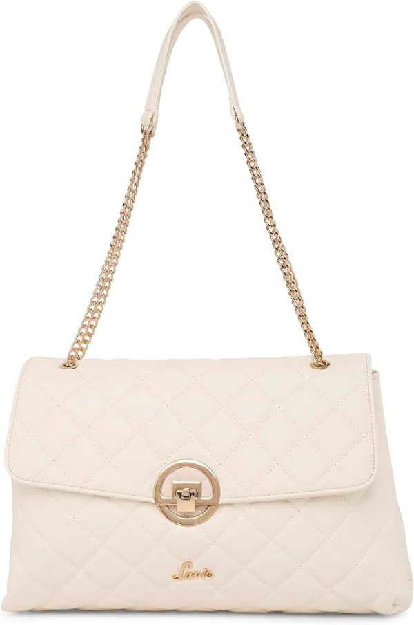 Lavie Women's Quilt Eden Flap Satchel Handbag for Women | Satchel Bag for Work | Ladies purse | Stylish Sho