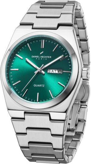 Daniel Hechter Paris Avenue Hoche Collection Modern Analog Watch for Men with Round Dial and Stainless Stee