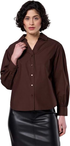 Symbol Premium Women's Oversized Smart Casual Cotton Shirt (Available in Plus Sizes)