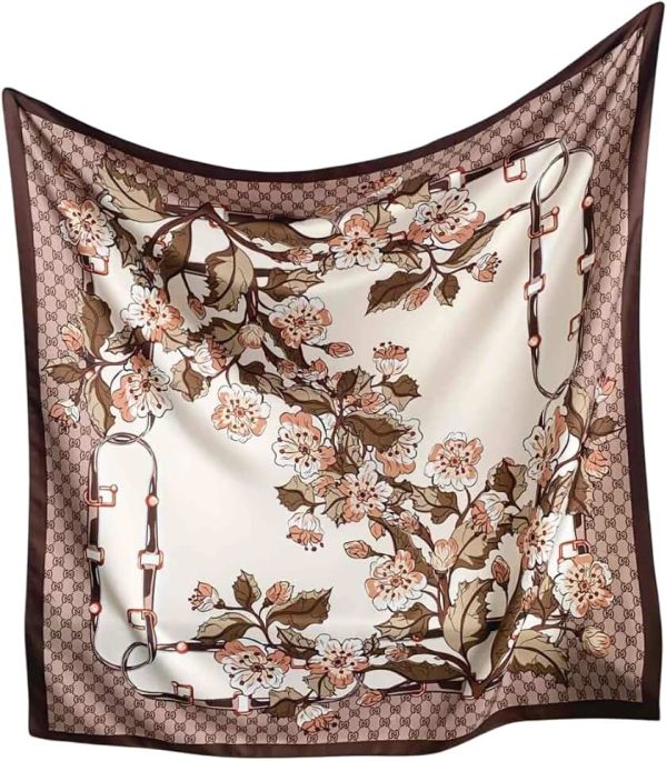 CrossKulture Printed Poly Silken feel Scarf Stole for Women | Stylish, Soft, & Lightweight | Satin Feel Nec