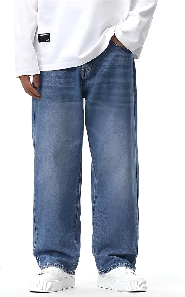 Ben Martin Men Jeans || Baggy Fit Jean's for Man || Loose Fit High Rise Denim || Stretchable Casual Wear Je
