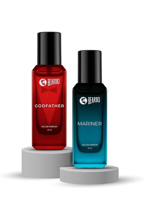 BEARDO Perfume Giftset For Men, 20ml x 4 | Whisky Smoke, Godfather, Mariner & Don Perfume | Long Lasting Fr